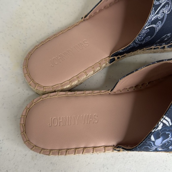 JOHNNY WAS Olivia Mule Espadrille Flats olivia print Sz 8 - Picture 5 of 10